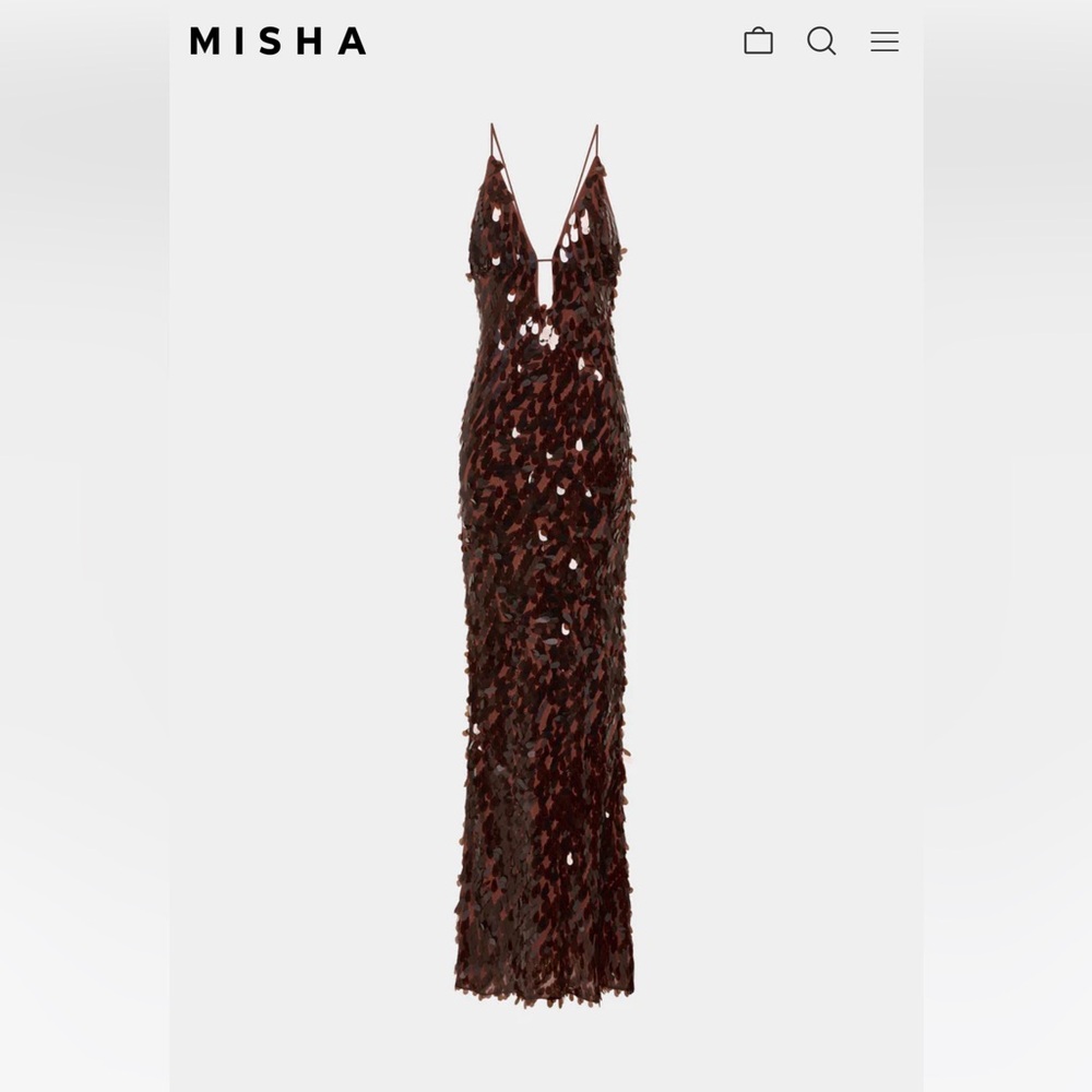 MISHA Sapphire Sequin Dress